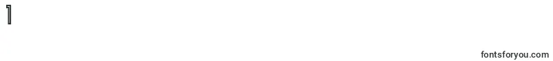Hallandalesquareinline Font – Fonts for Digit 1