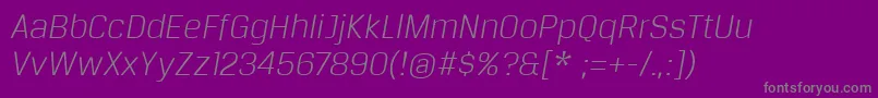 En savoir plus sur la police BreuertextLightItalic Police BreuertextLightItalic – polices grises sur fond violet