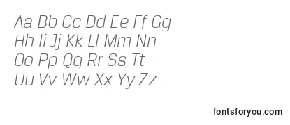 BreuertextLightItalic Font