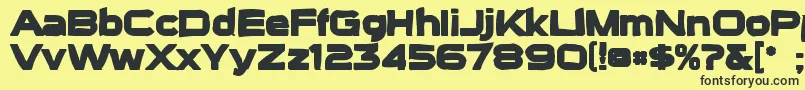 Suigenerisink Font – Black Fonts on Yellow Background