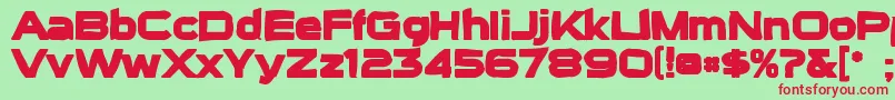 Suigenerisink Font – Red Fonts on Green Background