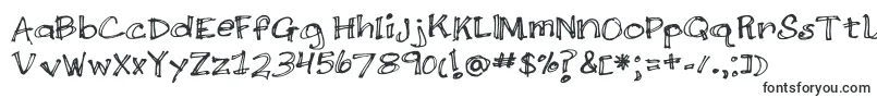 DoubleScratch-fontti – Alkavat D:lla olevat fontit