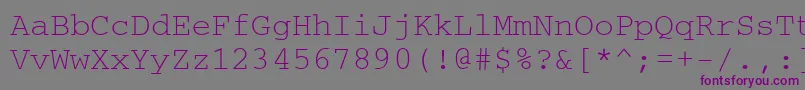 Шрифт Ukrainiancourier – фиолетовые шрифты на сером фоне