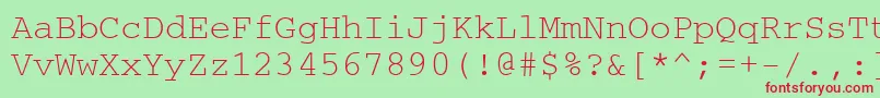 Ukrainiancourier Font – Red Fonts on Green Background