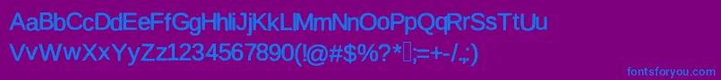 Więcej informacji o czcionce Firsta Czcionka Firsta – niebieskie czcionki na fioletowym tle