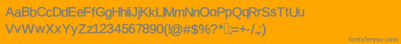 Firsta Font – Gray Fonts on Orange Background