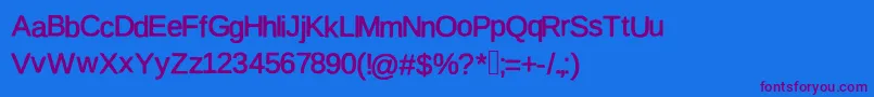 Firsta Font – Purple Fonts on Blue Background