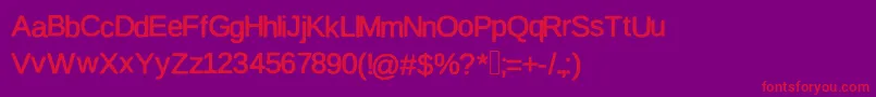 Firsta Font – Red Fonts on Purple Background