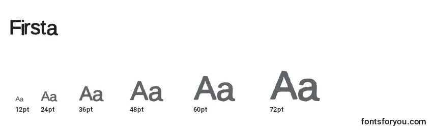 Firsta Font Sizes
