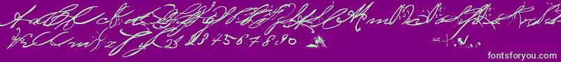More about BedtimeStoriesFullVersion Font BedtimeStoriesFullVersion Font – Green Fonts on Purple Background
