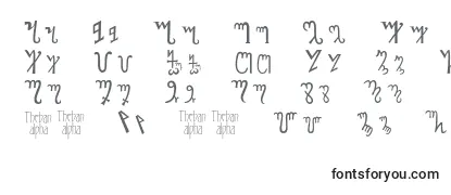 Thebanalphabet Font
