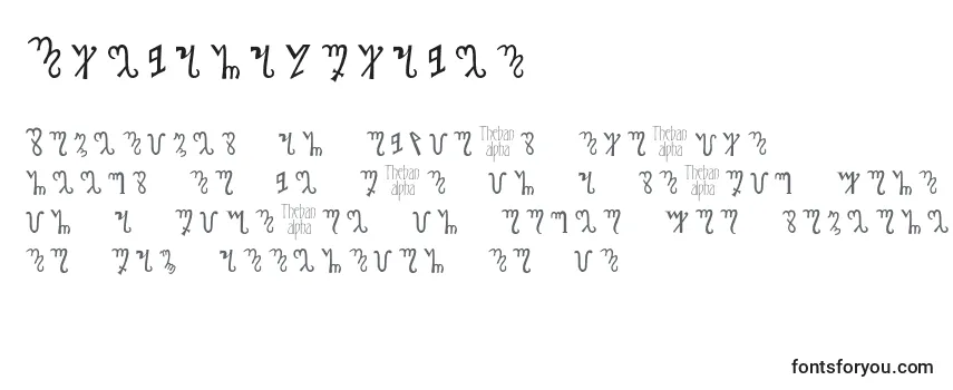 Обзор шрифта Thebanalphabet (98639)