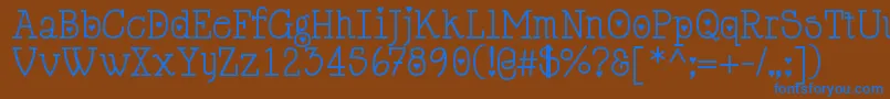 Шрифт Cupiddelocke – синие шрифты на коричневом фоне