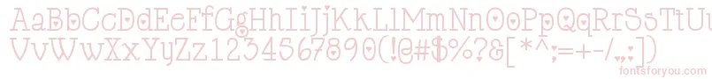 フォントCupiddelocke – ピンクのフォント