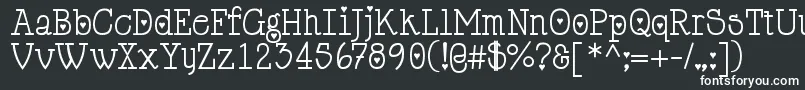 Cupiddelocke Font – White Fonts on Black Background