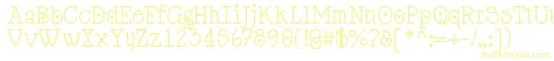 Cupiddelocke Font – Yellow Fonts on White Background