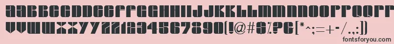 GroverRegular Font – Black Fonts on Pink Background