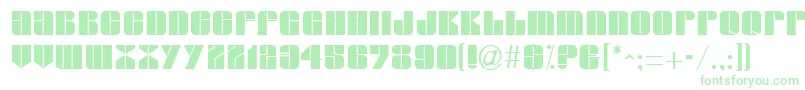 GroverRegular-Schriftart – Grüne Schriften
