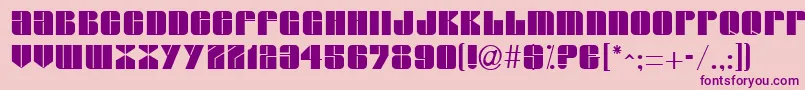 GroverRegular Font – Purple Fonts on Pink Background