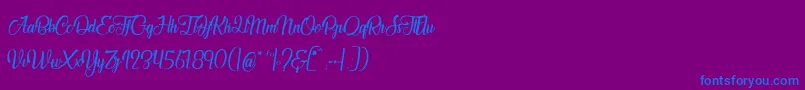 More about JardinDesBermudes Font JardinDesBermudes Font – Blue Fonts on Purple Background
