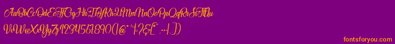 More about JardinDesBermudes Font JardinDesBermudes Font – Orange Fonts on Purple Background