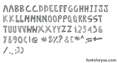 Escaned font – decorative Fonts