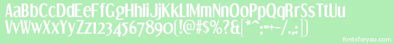 Dreamorphans ffy Font – White Fonts on Green Background