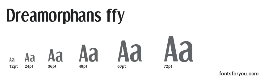 Dreamorphans ffy Font Sizes
