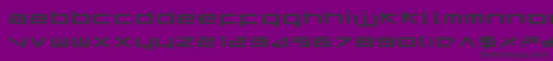 HarrierExpanded-Schriftart – Schwarze Schriften auf violettem Hintergrund
