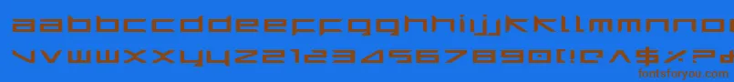 Police HarrierExpanded – polices brunes sur fond bleu