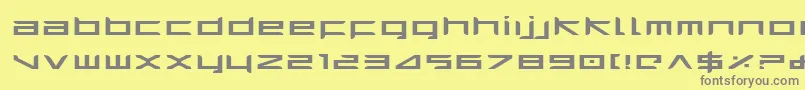 HarrierExpanded Font – Gray Fonts on Yellow Background