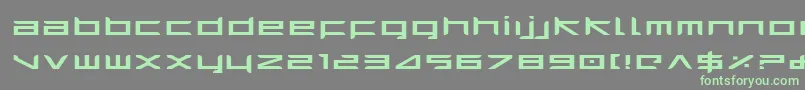 HarrierExpanded Font – Green Fonts on Gray Background