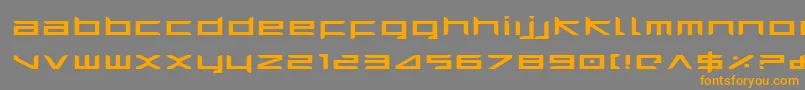 HarrierExpanded Font – Orange Fonts on Gray Background