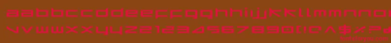 HarrierExpanded Font – Red Fonts on Brown Background