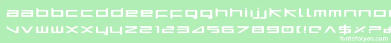 Шрифт HarrierExpanded – белые шрифты на зелёном фоне