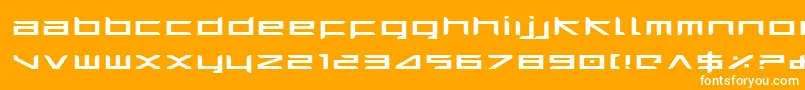fuente HarrierExpanded – Fuentes Blancas Sobre Fondo Naranja