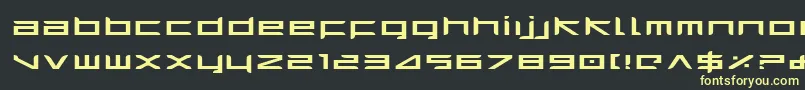 Шрифт HarrierExpanded – жёлтые шрифты на чёрном фоне