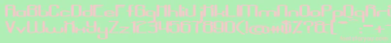 AposiopesisDwarfed Font – Pink Fonts on Green Background