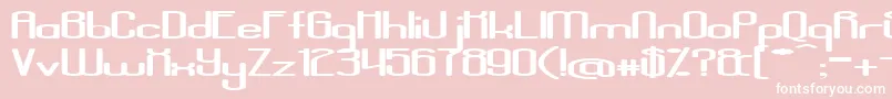 AposiopesisDwarfed Font – White Fonts on Pink Background