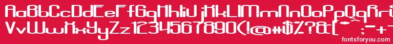 AposiopesisDwarfed Font – White Fonts on Red Background