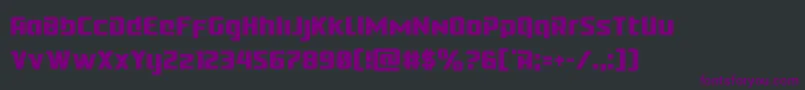Cobaltaliencond Font – Purple Fonts on Black Background