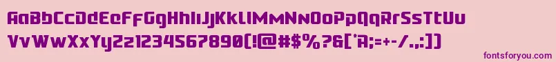 Cobaltaliencond Font – Purple Fonts on Pink Background