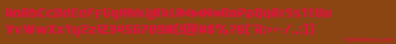 Cobaltaliencond Font – Red Fonts on Brown Background