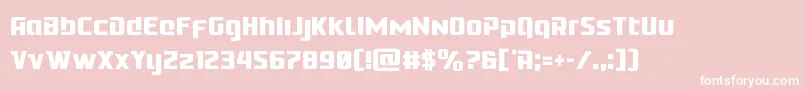 Cobaltaliencond Font – White Fonts on Pink Background