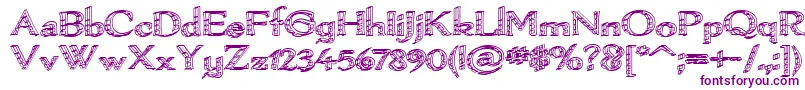 Pamelor Ii Font – Purple Fonts on White Background