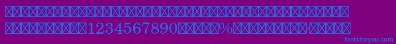 NewcenturyschlbkltstdFra Font – Blue Fonts on Purple Background