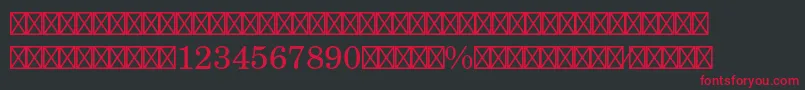 NewcenturyschlbkltstdFra Font – Red Fonts on Black Background