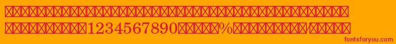 fuente NewcenturyschlbkltstdFra – Fuentes Rojas Sobre Fondo Naranja