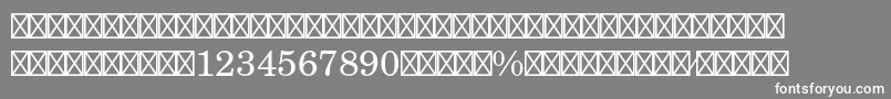 NewcenturyschlbkltstdFra Font – White Fonts on Gray Background