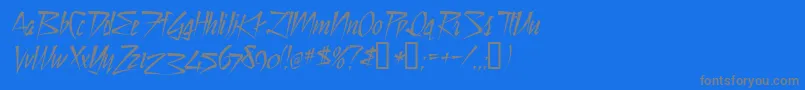 Stilltime Font – Gray Fonts on Blue Background
